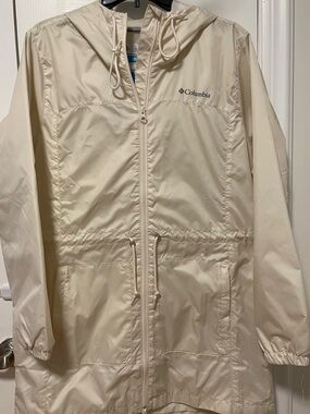 Columbia Woman’s City Top Long Jacket Vintage White Size M NWT